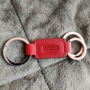 Red Coach Key Chain